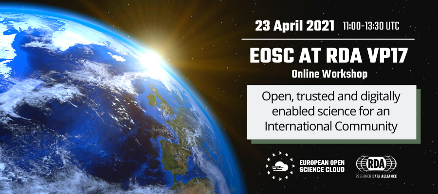 EOSC at RDA Virtual Plenary 17
