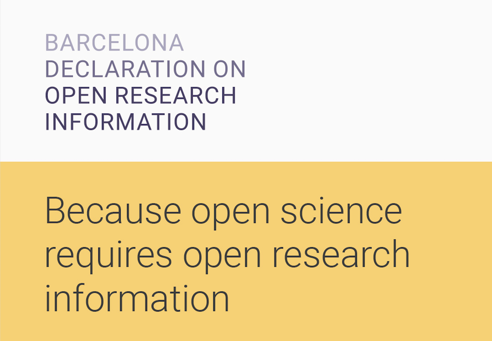 Eosc-a Signs Barcelona Declaration On Open Research Information - Eosc 