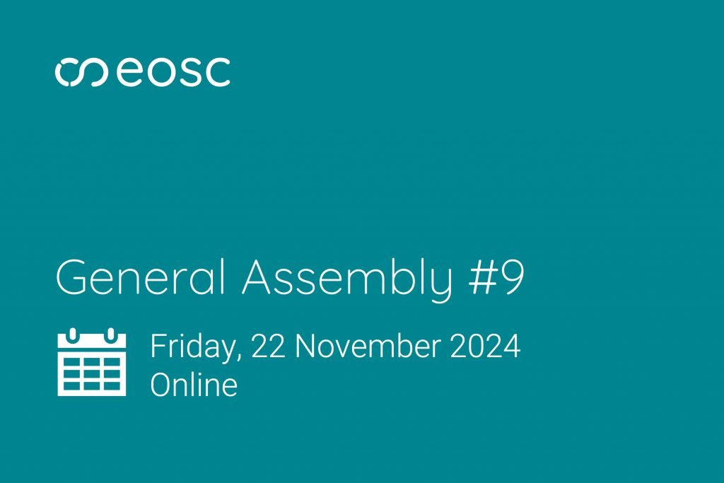 Registration for the 9th EOSC Association General Assembly will close on 15 November 2024.