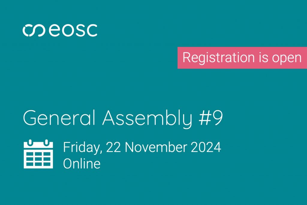 Registration for the 9th EOSC Association General Assembly will close on 15 November 2024.