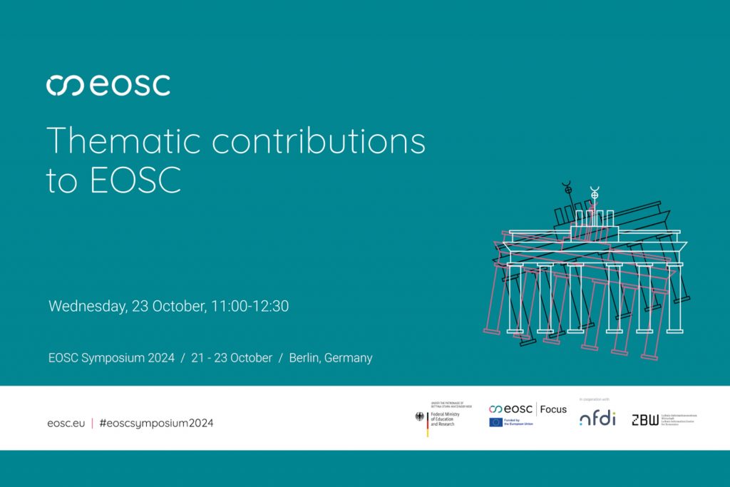 EOSC Symposium session teaser #21: Thematic contributions to EOSC