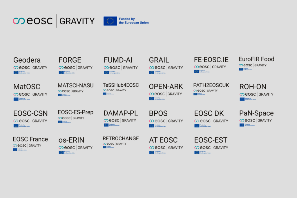 Twenty-three projects receive funding under EOSC Gravity
