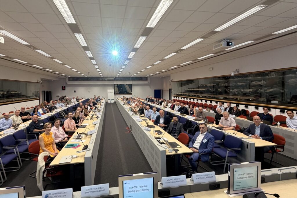 The EOSC Federation Build-up Group includes representatives from the EOSC Tripartite Group (EOSC-A, the European Commission and the EOSC Steering Board), the EOSC EU Node, and each of the 27 candidate EOSC Nodes invited to enrol in the EOSC Federation.